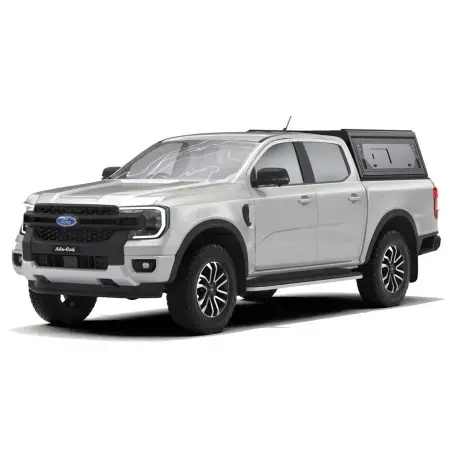 Hardtop Contour noir lisse avec fenêtre latérale Ford Ranger 2023+ Alu-Cab